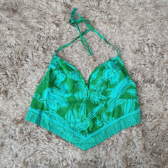 Free‎ People Copa Cabana 2 Piece Skirt Set In Teal Combo Women's Size XL - Picture 11 of 15